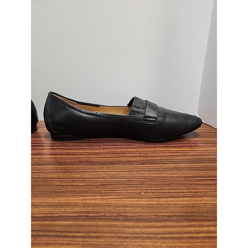 Trotters Flats Womens Size 8 M Emotion Loafer Black Leather Slip On - Picture 4 of 8